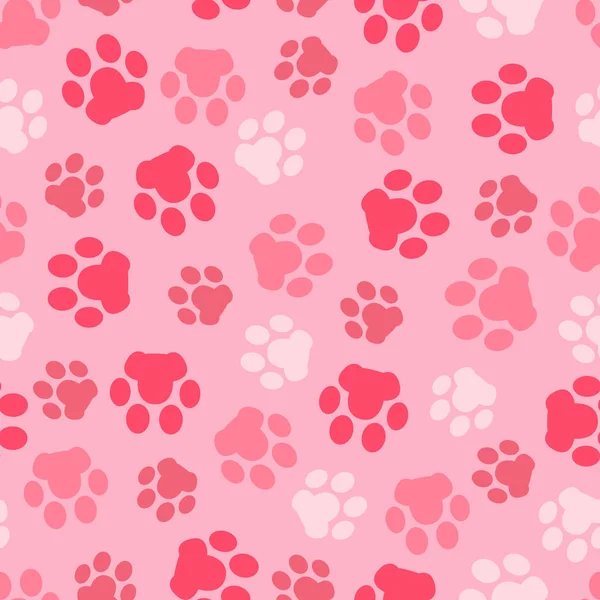 Vektör desen arka plan hayvan pembe ayak izleri ve pençe sorunsuz