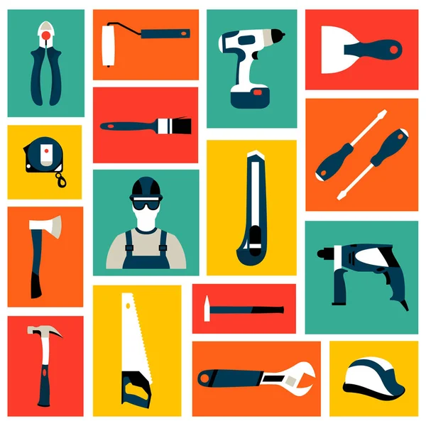 Koleksiyon simgeleri Oluşturucusu ekipman vektör çizim vektör ayarla