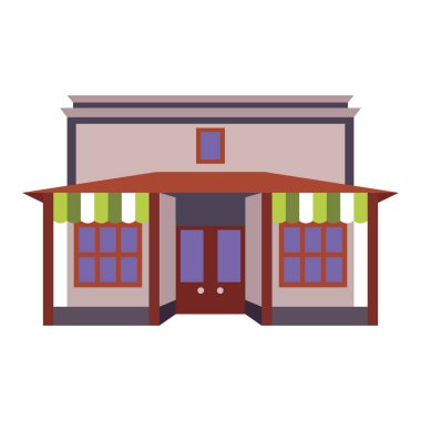 Mağaza Dükkanı açık pencere renk simgesi oluşturma
