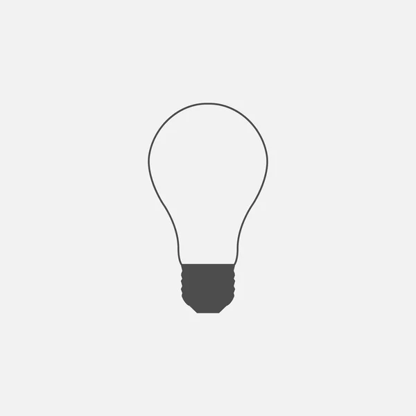 Simbolo vettoriale dell'icona della linea web della lampadina — Vettoriale Stock