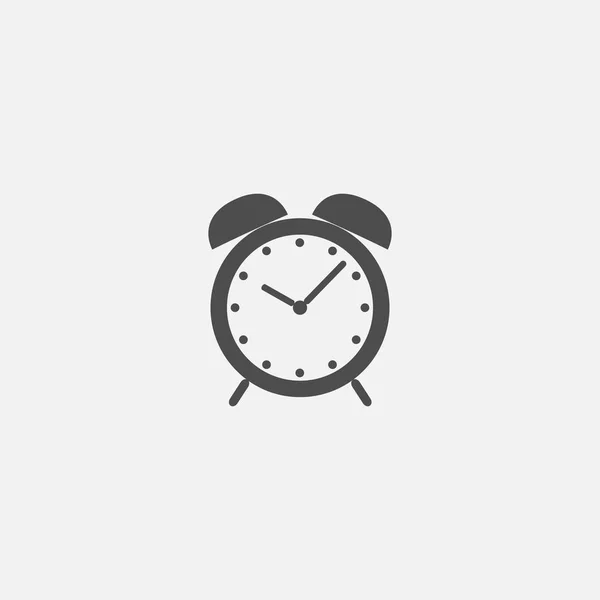 Символ часов плоская иконка для паутины в модном плоском стиле изолированы на сером фоне — стоковый вектор