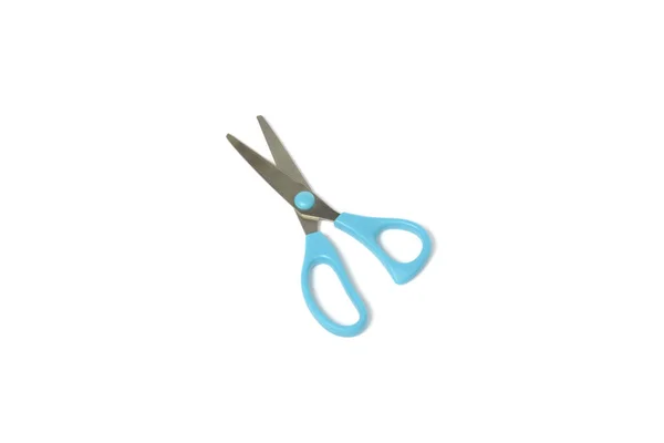 Nůžky na bílém pozadí - nástroje pro šití a ruční práce — Stock fotografie