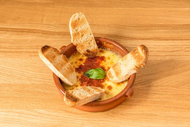 Lezzetli fırınlanmış provolon görüntüsü