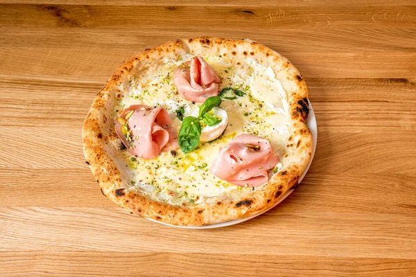 Pizza Wykonana Najlepszych Składników — Zdjęcie stockowe