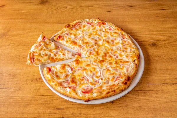 Pizza Fatta Con Migliori Ingredienti — Foto Stock