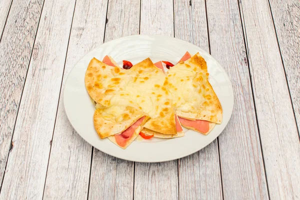 Imagen Quesadillas Rellenas Hechas Restaurante — Foto de Stock