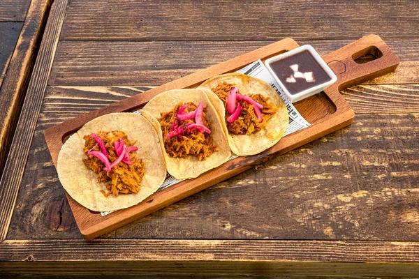 Imagen Tradicional Tacos Mexicanos — Foto de Stock