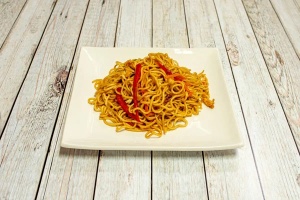 Imagen Plato Fideos Chinos —  Fotos de Stock