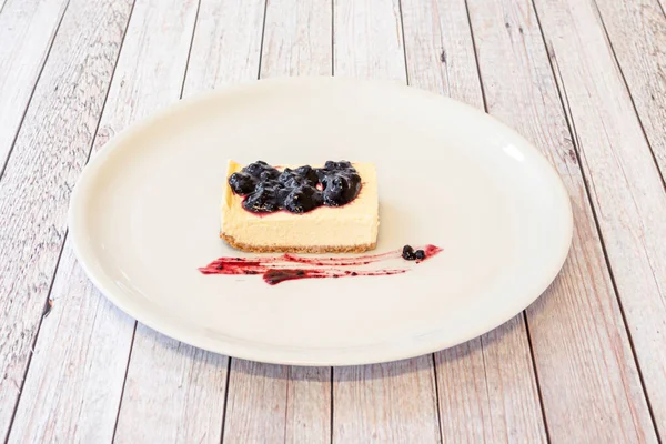 Portion Cheesecake Fruit — Stock Photo, Image