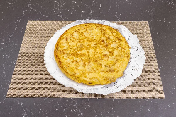 Tortilla Patata Tradicional Española — Foto de Stock