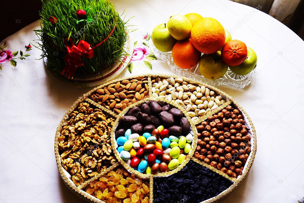 Turkish Oriental nuts, and sweets