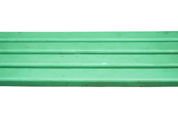 Зеленый стол на белом фоне — стоковое фото