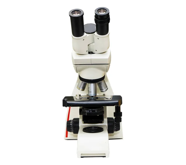 Microscope Blood Semen Analysis White Background Laboratory Inpless — 스톡 사진