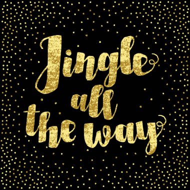 Sonuna kadar Noel carol ilham alıntı jingle. Zarif mürekkep el izole üzerinde beyaz arka plan yazı. Tipografik zemin. Kartpostal, afiş, T-shirt, tekstil tasarımı. Vektör çizim.