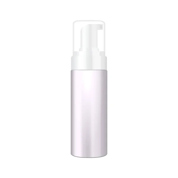 Realistische kosmetische Flasche Sprühdose Behälter. — Stockvektor
