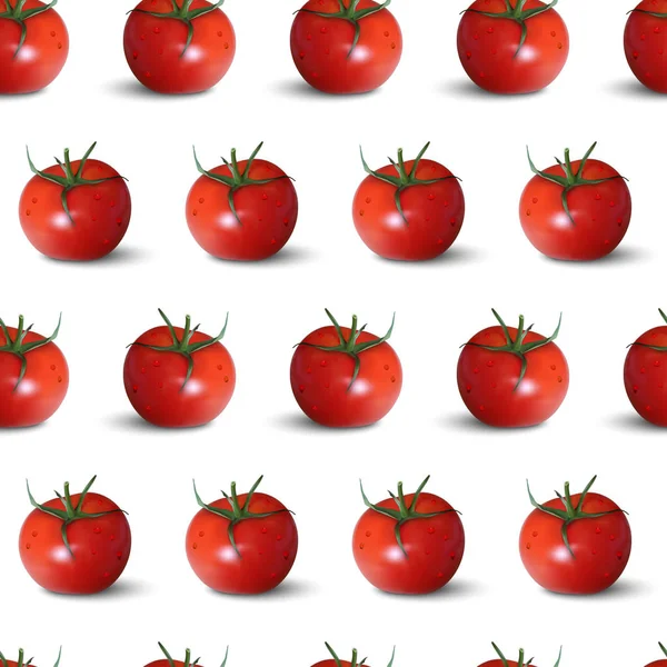 Vzor bezešvé rajčat. Vektorové ilustrace. — Stockový vektor