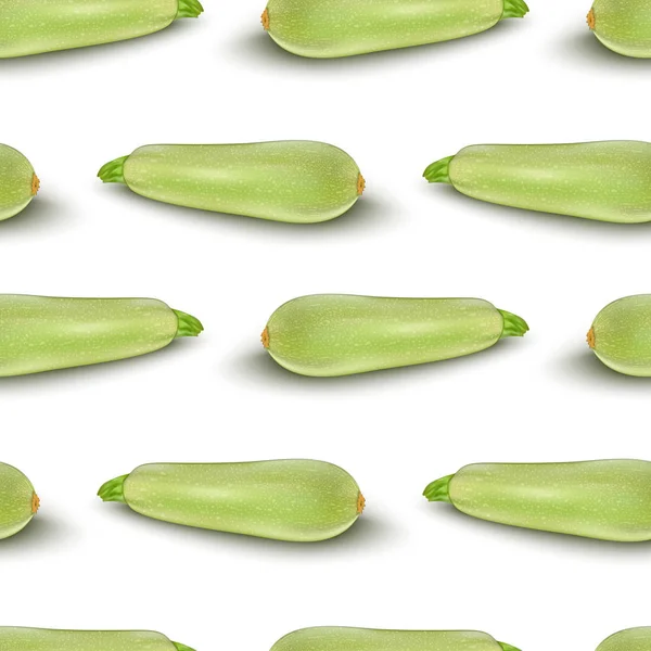 Zucca zucchine midollo vegetale isolato su bianco — Vettoriale Stock
