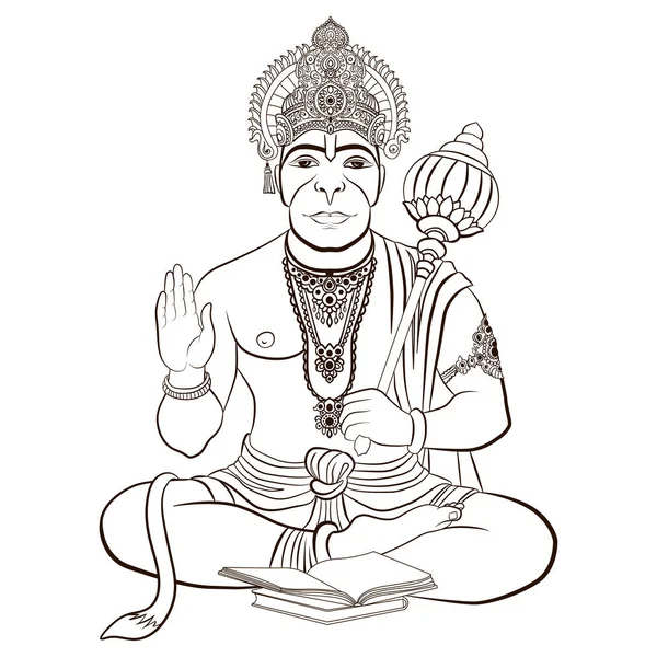 Hint Tanrı Hanuman maymun surat ile