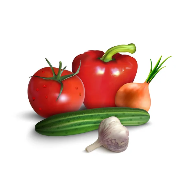 Sebze ya da sebzeler Çiftçi hasat, egzotik tropik sulu meyveler, orman veya Bahçe çilek ve bitkisel baharat veya baharatlı çeşniler ve baharat. İzole vector Icons set — Stok Vektör