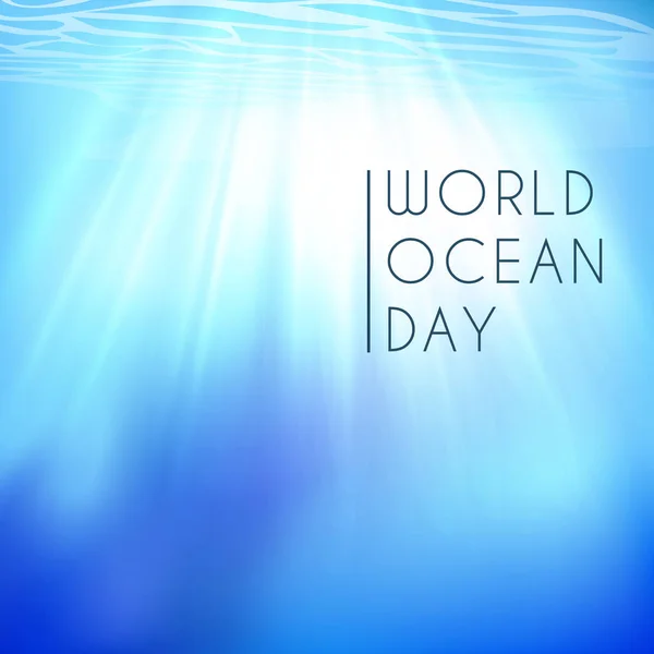 Dia mundial do oceano. Elemento de imagem fornecido pela NASA —  Vetores de Stock
