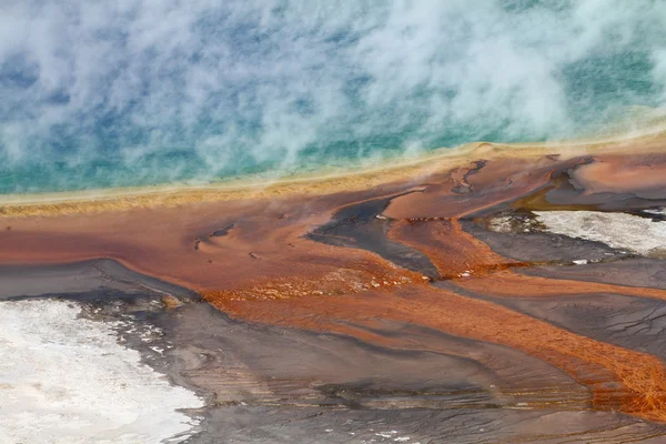 Kouřící Grand Prismatic Spring — Stock fotografie