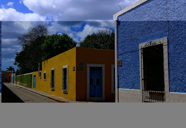 Campeche City colonial architecture, Yucatan, Mexico