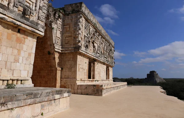 Mayan Governors Palace - Uxmal, Meksika — Stok fotoğraf
