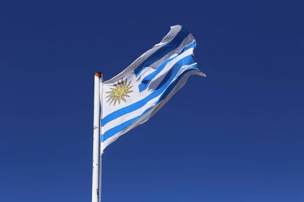 The national flag of Uruguay — Stock Photo, Image