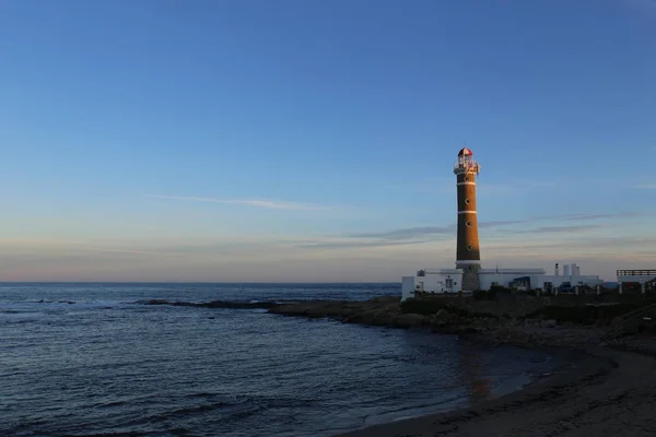 ホセ ・ イグナシオ ・ プンタ ・ デル ・ エステ、大西洋の海岸、ウルグアイの近くの灯台 — ストック写真