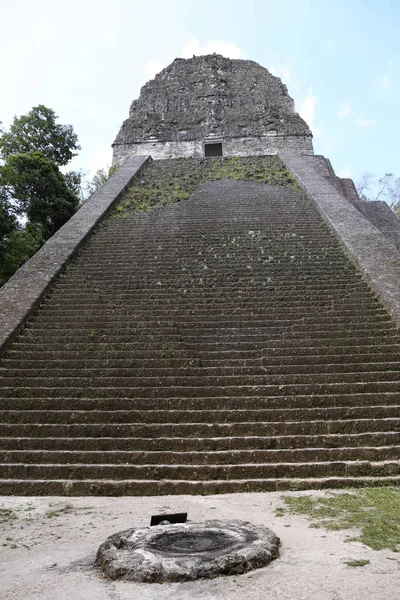 Tempio V a Tikal, Guatemala, America Centrale — Foto Stock