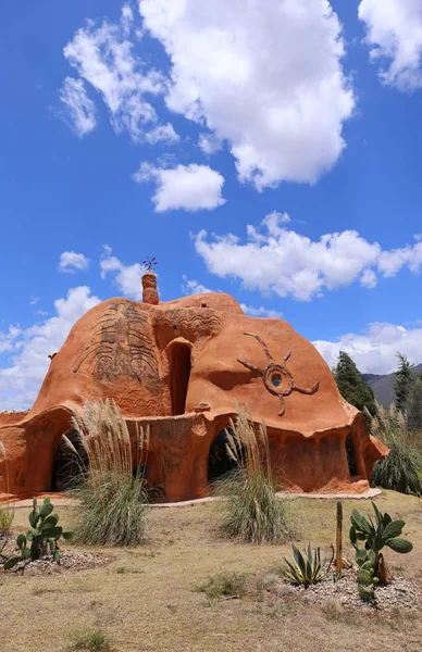 Villa De Leyva, Colombia - Settembre 2015: Casa Terracota Casa architetto Octavio Mendoza — Foto Stock