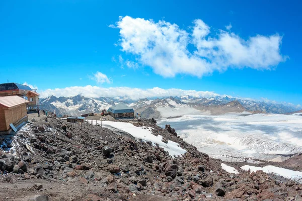 Καύκασος Βουνά Κοντά Στο Ηφαίστειο Elbrus — Φωτογραφία Αρχείου