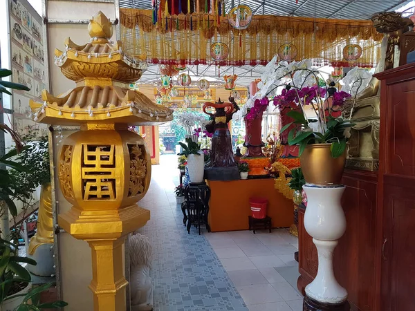 Duong Dong City Phu Quoc Vietnã Dezembro 2018 Belo Templo — Fotografia de Stock