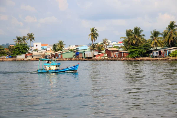 Duong Dong City Phu Quoc Vietnam Diciembre 2018 Pequeño Puerto — Foto de Stock