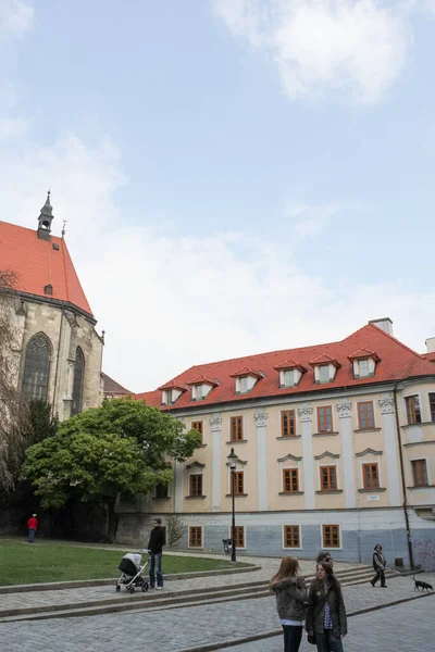 Bratislava Eslováquia Abril 2011 Ludovit Stur Institute Linguistics Vista Rua — Fotografia de Stock