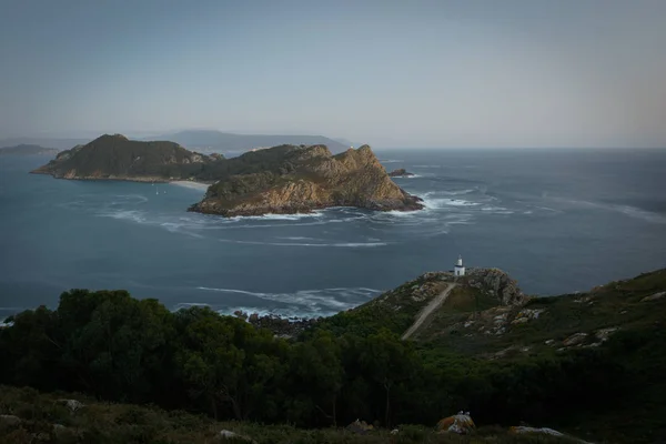 Výhled Moře Ostrovů Cies Národní Park Atlantské Ostrovy Španělsko — Stock fotografie zdarma