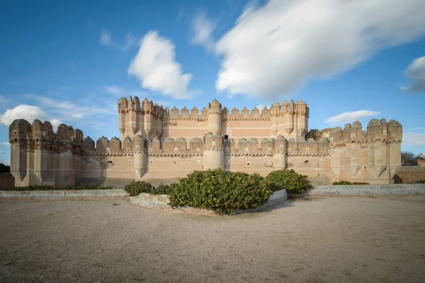 Castillo Coca Una Fortificación Construida Siglo Encuentra Coca Provincia Segovia — Foto de Stock