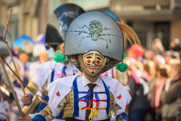 Gigarron Είναι Κύριος Ηθοποιός Της Παρέλασης Στο Καρναβάλι Του Verin — Φωτογραφία Αρχείου