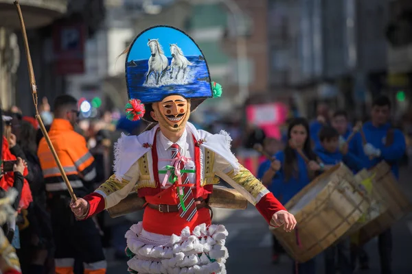 Gigarron Huvudaktören Paraden Karnevalen Verin Spanien Som Ett Evenemang Nationellt — Stockfoto