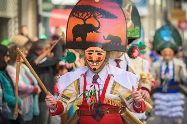 Gigarron Является Основным Актером Парада Карнавале Верин Испания Который Является — стоковое фото