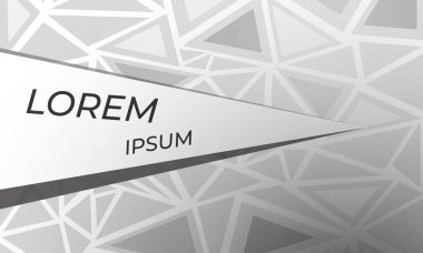 Üçgenlerden beyaz ve gri sırtlı. Üçgen dokusu. Vektör illüstrasyonu