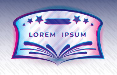 Metin için şablon. Hafif afişler, ilan panoları, gece maceraları. Vektör İllüstrasyonu.