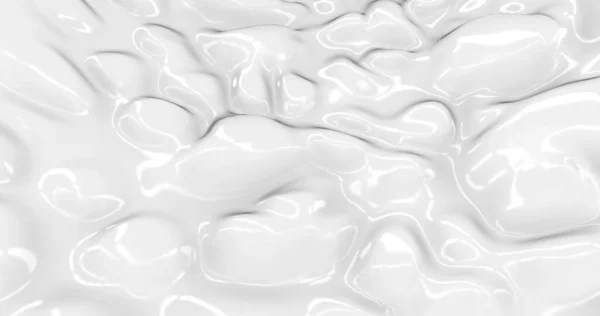 Sıvı Soyut Beyaz Arkaplan Pürüzsüz Işıl Işıl Boyutlu Parıltılı Ipek — Stok fotoğraf