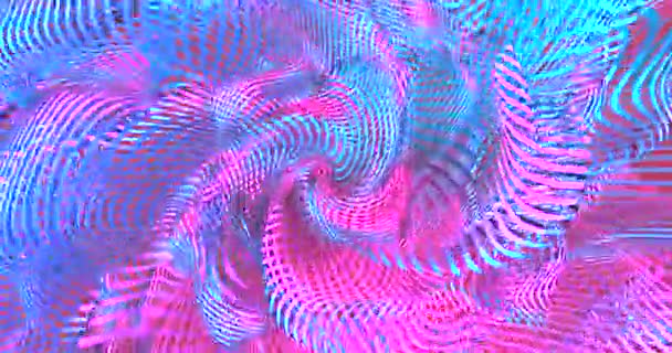 Neonové pozadí s fluorescenčními kapalnými barvami. Ultrafialová abstraktní modrá, fialová, růžová barva. animace smyčky 4k — Stock video