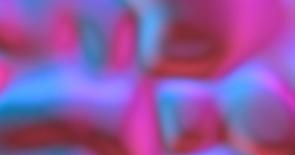 Neon achtergrond met fluorescerende vloeibare kleuren. Ultraviolet abstract blauw, paars, roze kleur. lussen animatie 4k — Stockvideo
