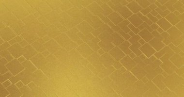 Soyut geometrik altın kaplama folyo döşeme dokusu dikişsiz döngü arkaplan 3B