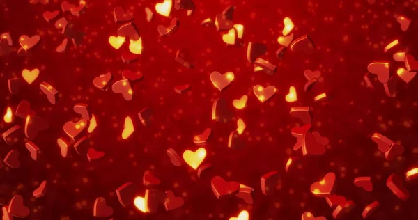 Κόκκινες Καρδιές Υφή Ημέρα Του Αγίου Βαλεντίνου Φόντο — Φωτογραφία Αρχείου