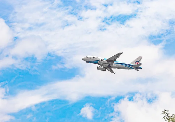 Thailanda Ching Mai August 2018 Airbus A319 132 Decolează Aeroportul — Fotografie, imagine de stoc