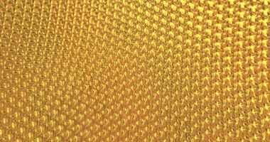 Metalik altın duvar kağıdı. Altın folyo arka plan. Sihirli mutlu yeni yıl dokusu. 3B görüntüleme 3B illüstrasyon