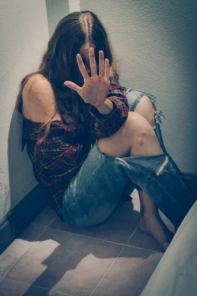 Menghentikan Penderitaan Dari Penghinaan Dan Penindasan Perempuan — Stok Foto